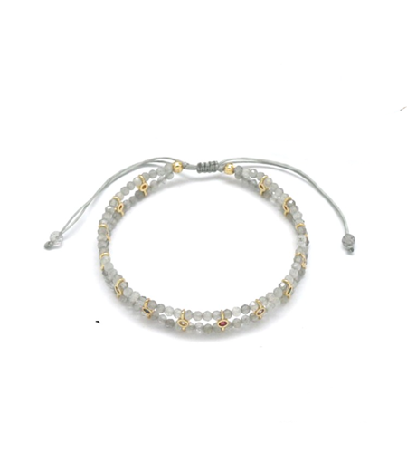 Pulsera dos vueltas con zirconia