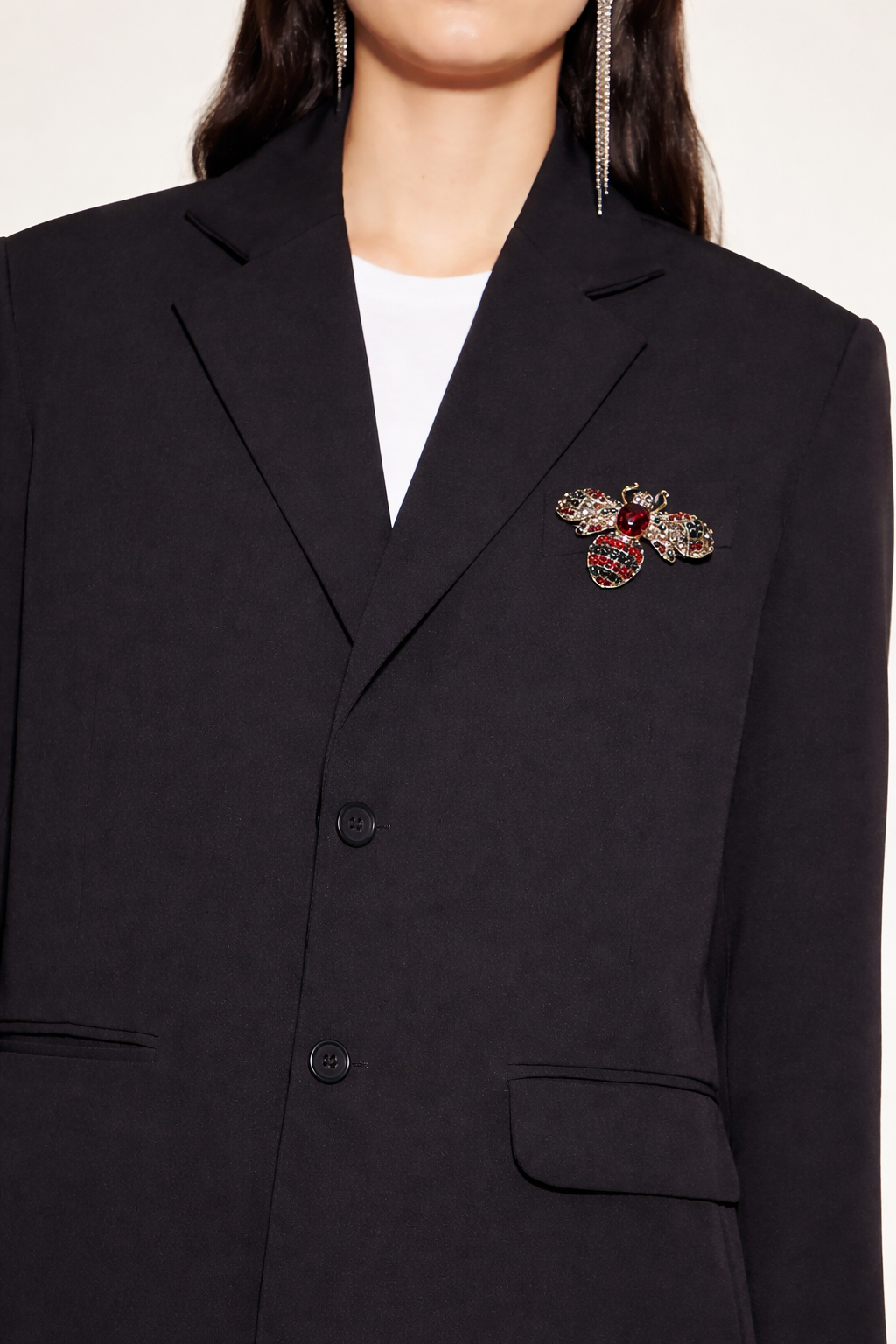 Broche mosca de strass