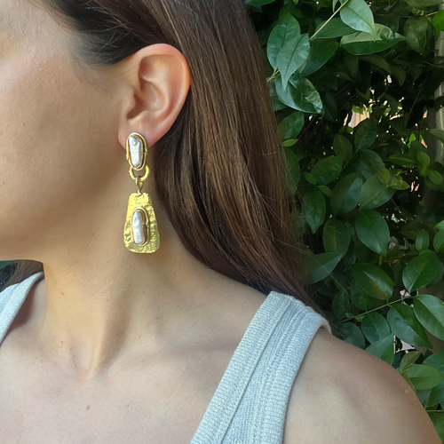 Aros perlas barrocas