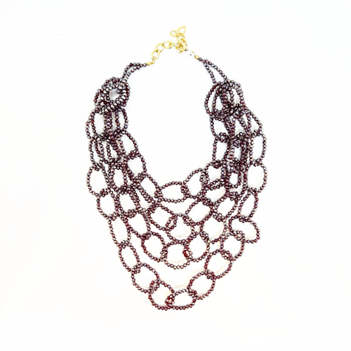 Collar eslabones de cristales