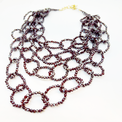 Collar eslabones de cristales