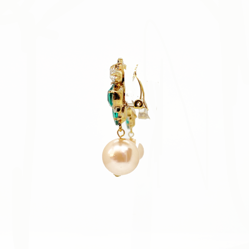 aros de clip con perla