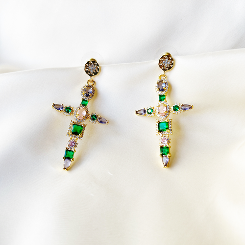 Aros cruces de zirconia