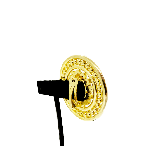 Vintage button hoops