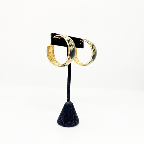 Flower metal hoops