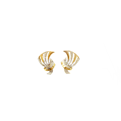 aros dorados de clip