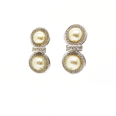 Aros Doble perla Vintage