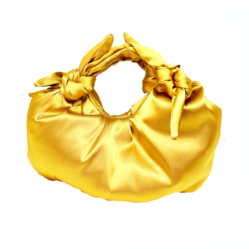 bolso de nudos
con seda