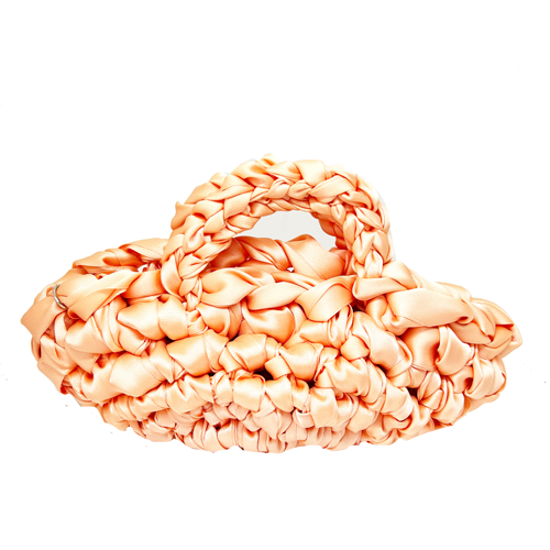 Bolso entrelazado salmon