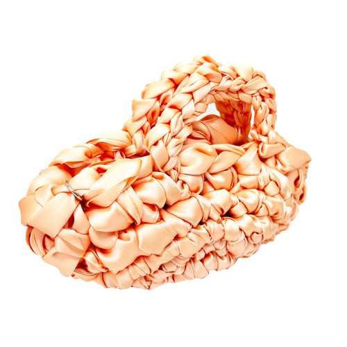 Bolso entrelazado salmon