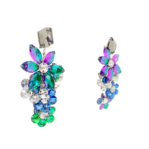 Aros flores de cristales