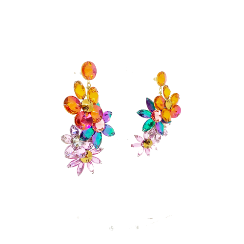Aros flores de cristales