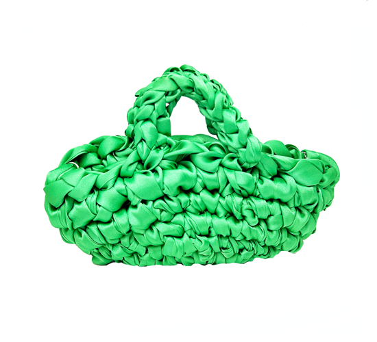 Bolso entrelazado verde