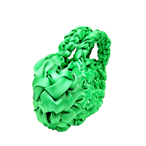 Bolso entrelazado verde