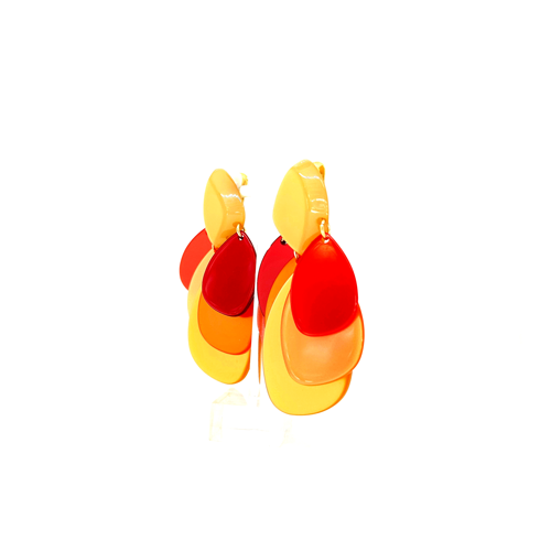 Aros petalos de resina