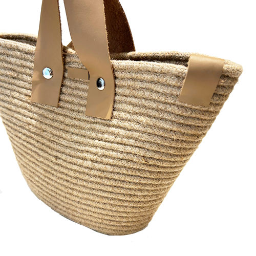 Bolso de yute natural