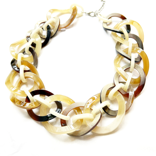 Collar cadena entrelazada