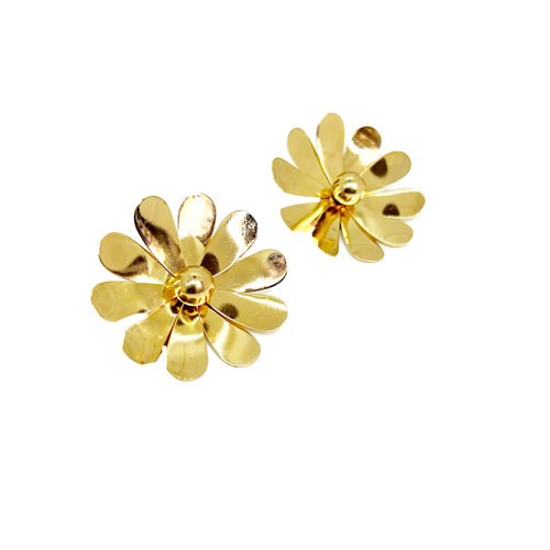 Aros de flores doradas
