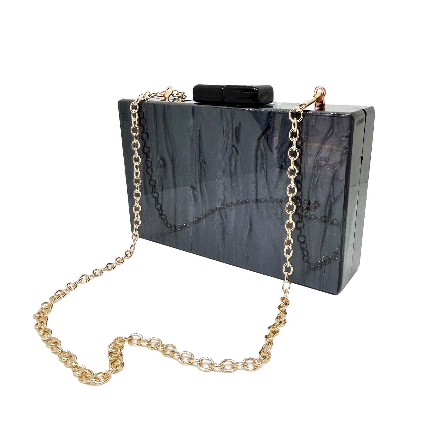 Clutch acrilico negro