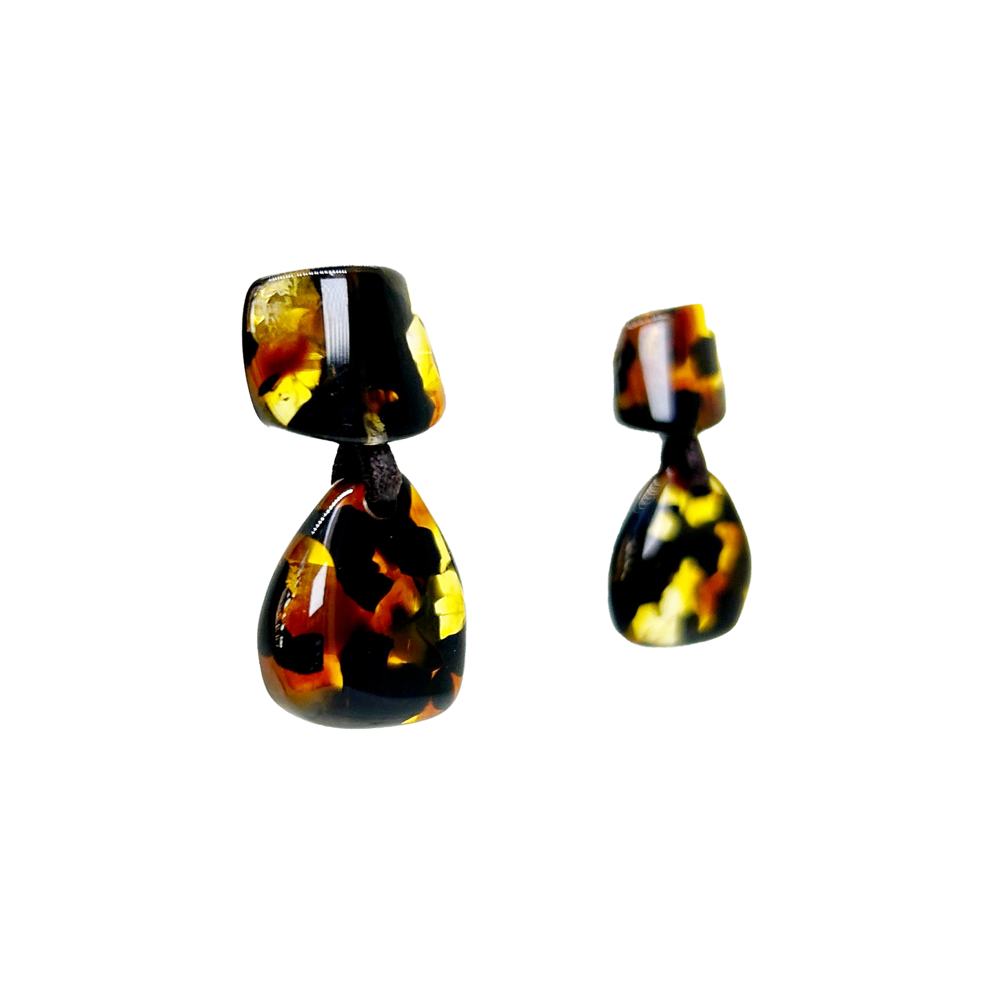 Aros de resina carey