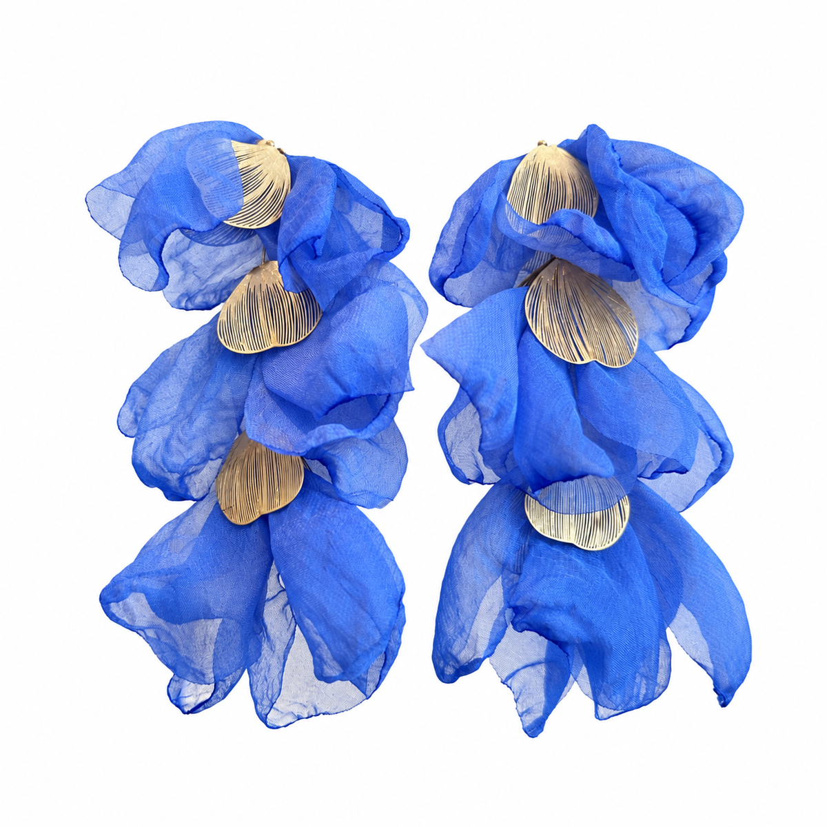 Aros petalos de tela