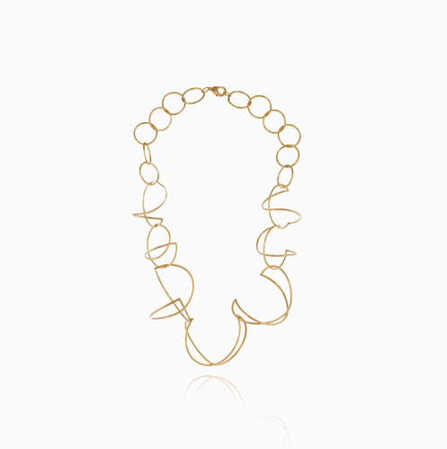 Collar eslabones con volumen