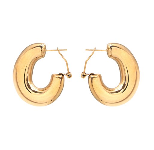 argollas de acero dorado