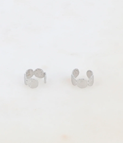 ear cuff plateado