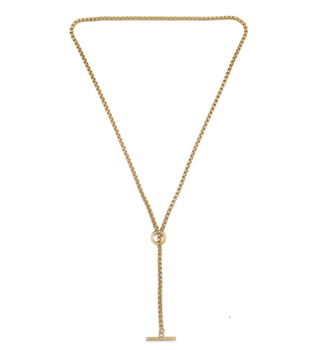 Collar corbatero dorado