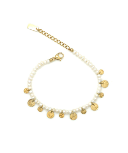 pulsera de perlas naturales