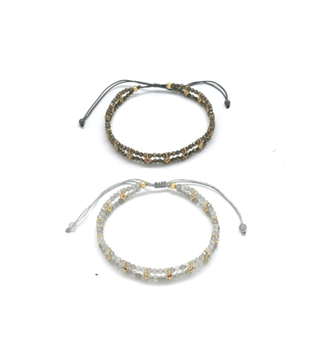 Pulsera dos vueltas con zirconia