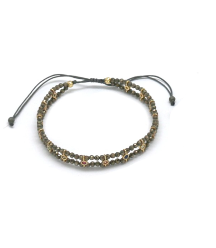 Pulsera dos vueltas con zirconia