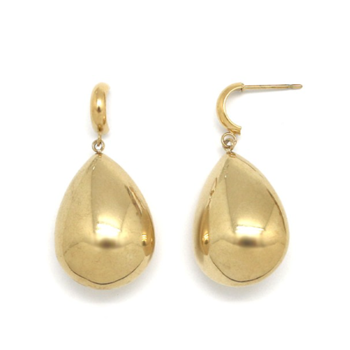 Argolla con gota colgante