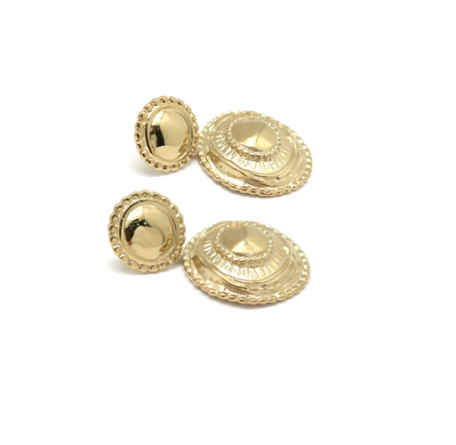 Aros doble circulo con trama