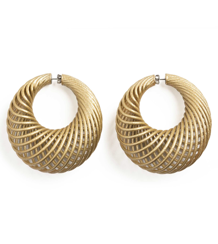 Argollas con volumen grandes