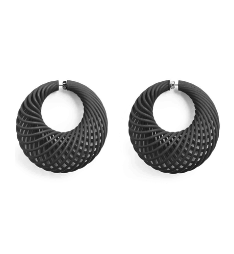 Argollas con volumen grandes