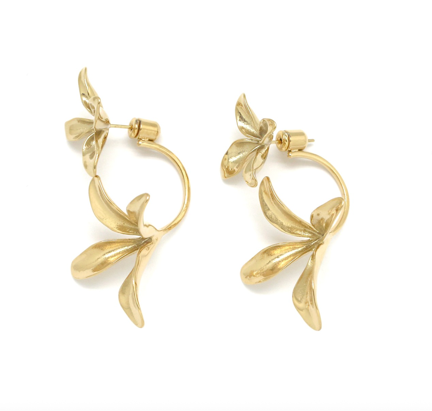 Aros doble flor