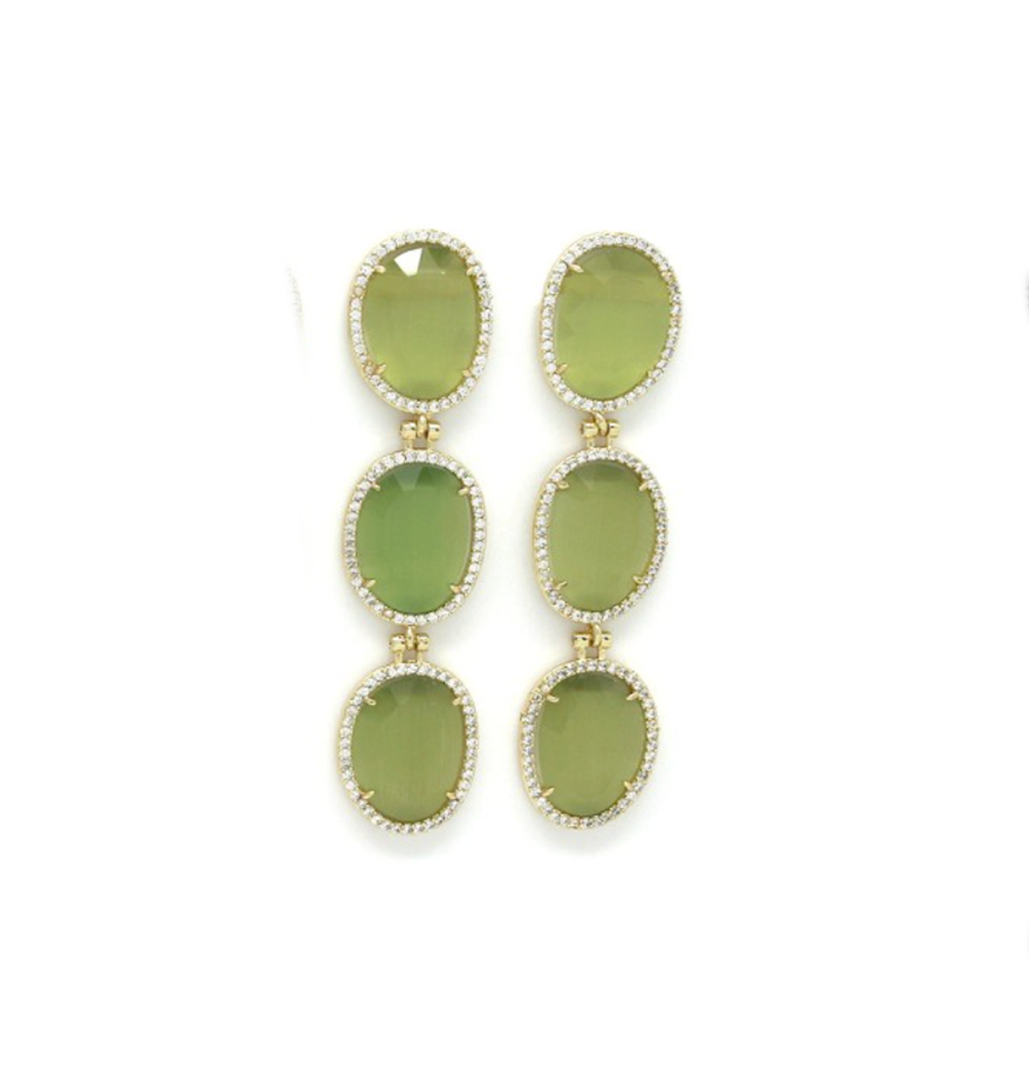 aros cuarzo verde