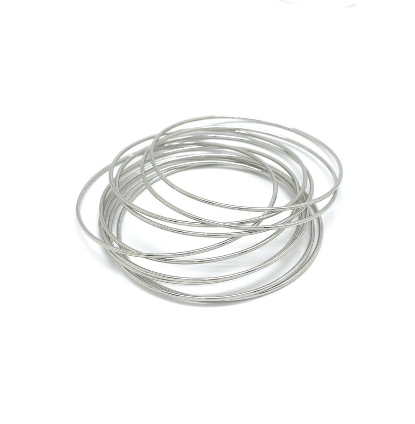 Conjunto esclavas plateadas