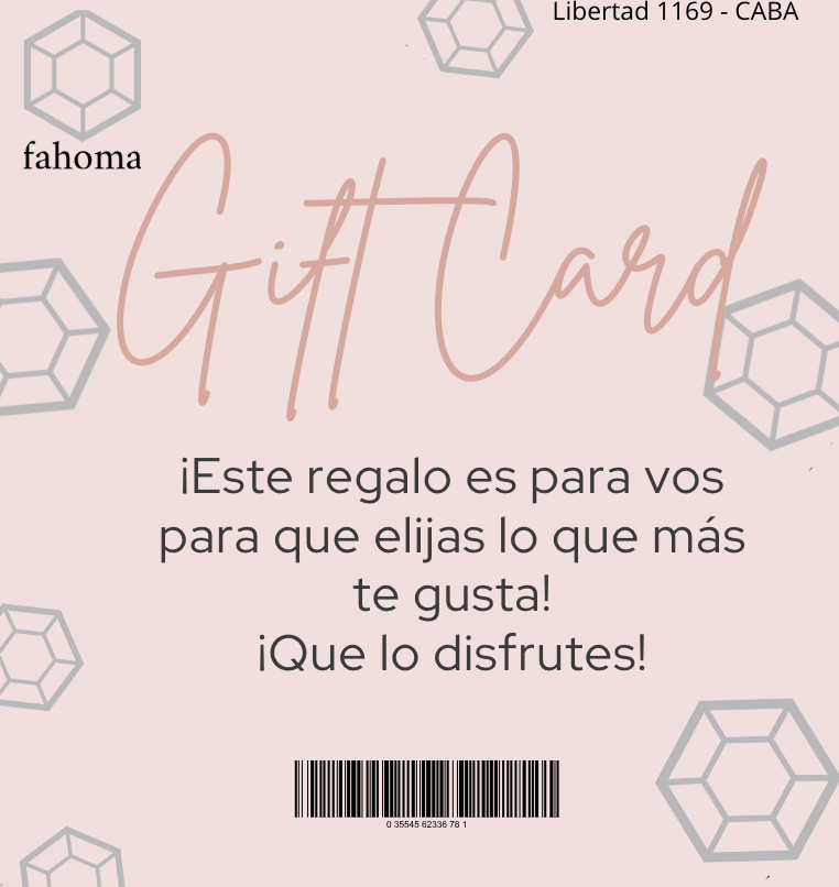 Gift Card - Tarjeta de regalo FAHOMA