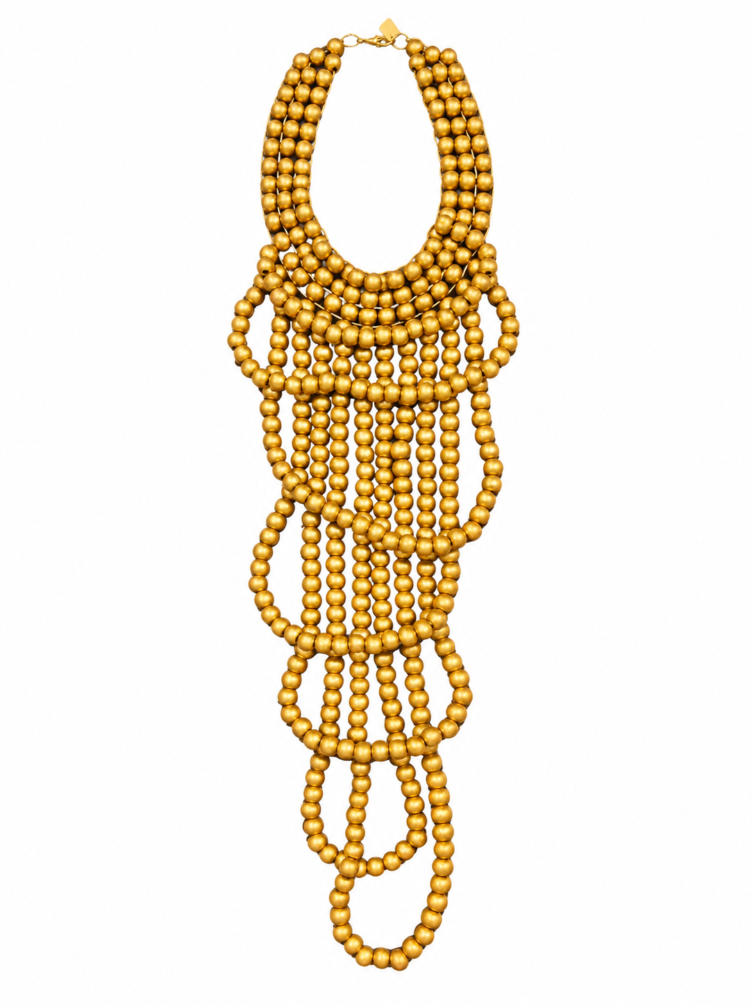Collar largo en v