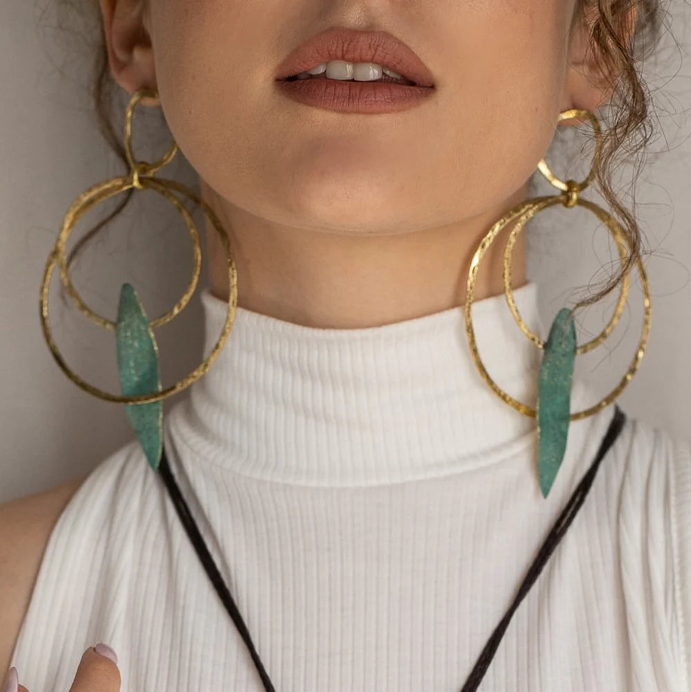 Aros con hoja de olivo