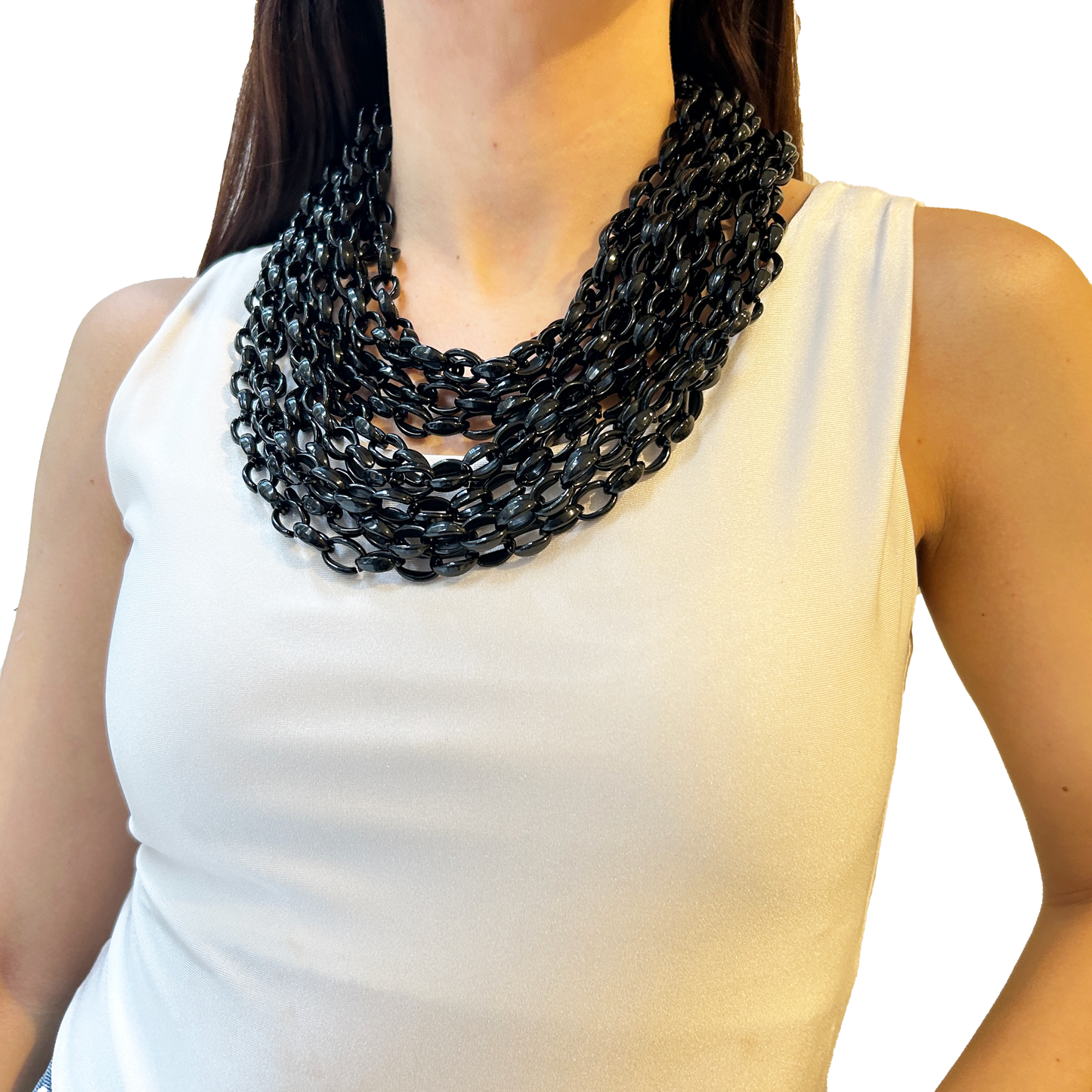 Collar varias vueltas de cadena