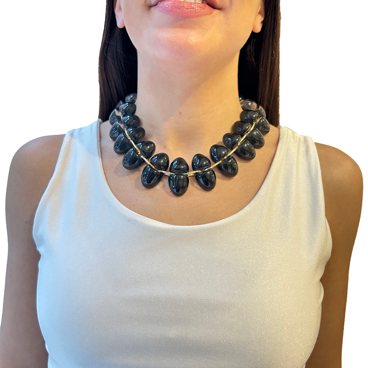 Collar resina con volumen