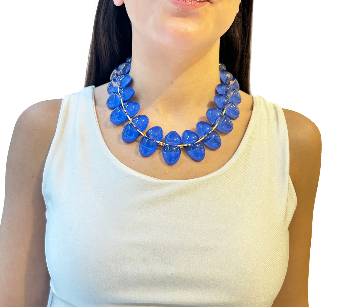 Collar resina con volumen
