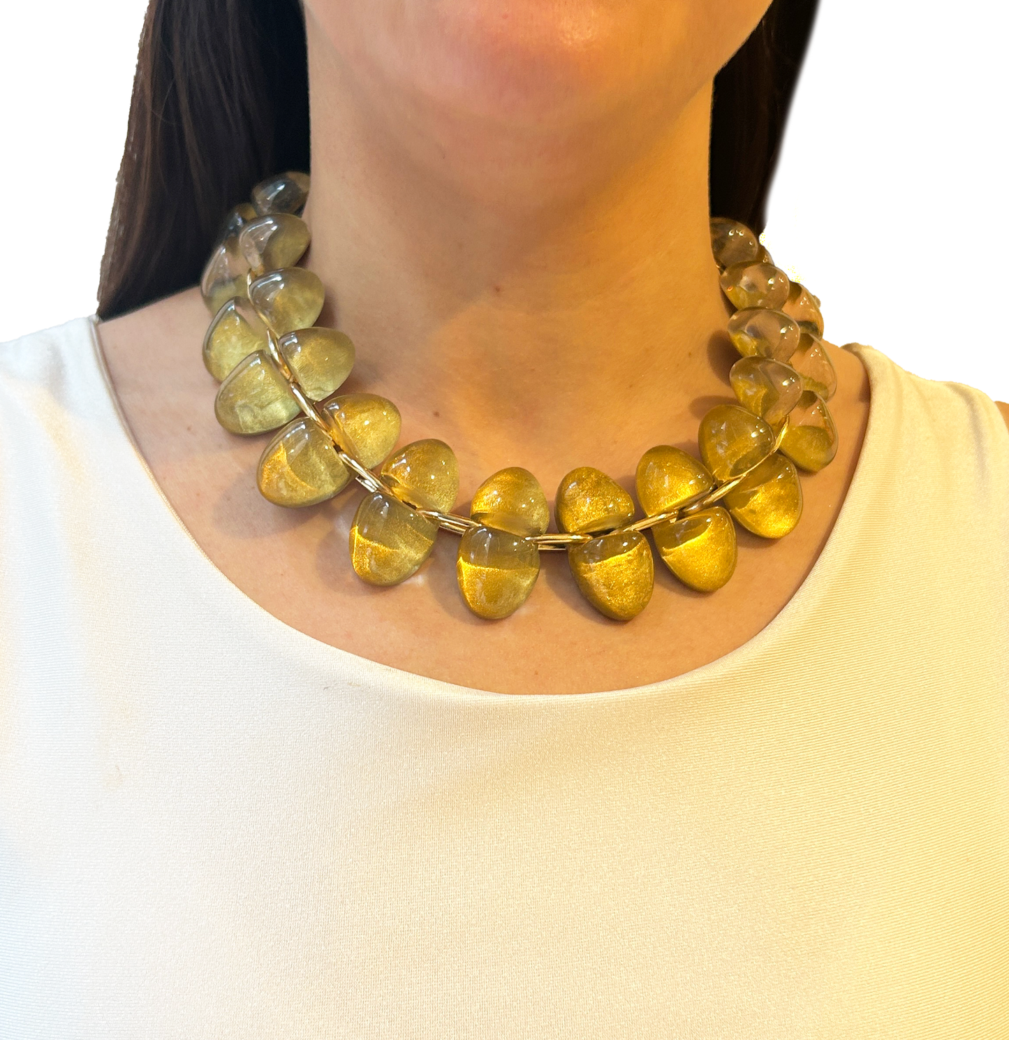 Collar resina con volumen