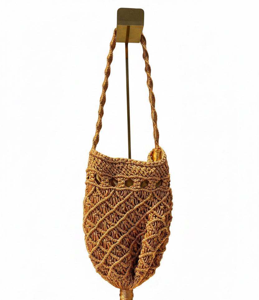 Bolso fleco naranja suave
