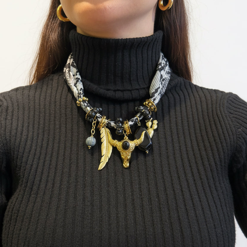 Collar dijes vaca