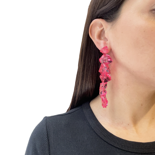 aros de resina rosa
