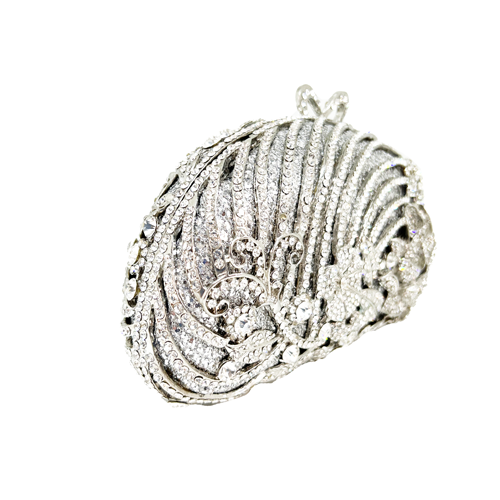 Clutch cristales platedo
